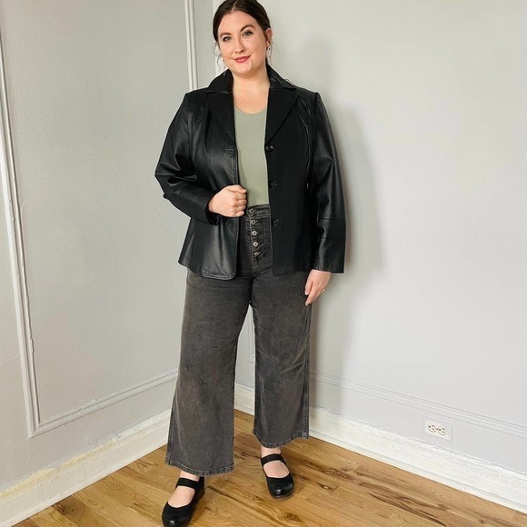 East 5th‎ Leather Jacket Blazer - Picture 2 of 4